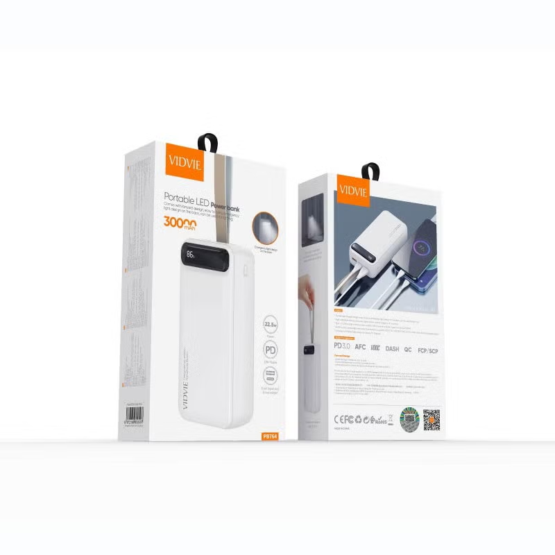 High-Performance PB764 PowerBank – Massive 30,000mAh Battery for All-Day Power